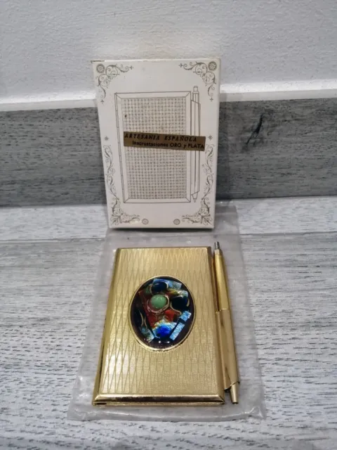 RUBRICA TELEFONICA TASCABILE da borsa vintage metallo dorato rara EUR 20,00  - PicClick IT