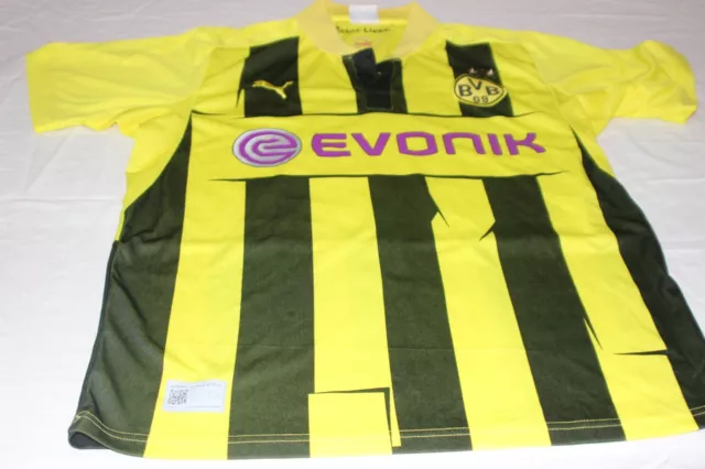 Camiseta Futbol Del Borussia Dortmunt De Marca Puma Talla M Publicidad Evonik