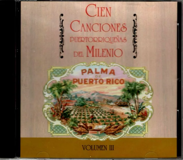 Cien Canciones Del Milenio Puertorriqueñas Vol.3 De 4  Cd (25 Exitos )