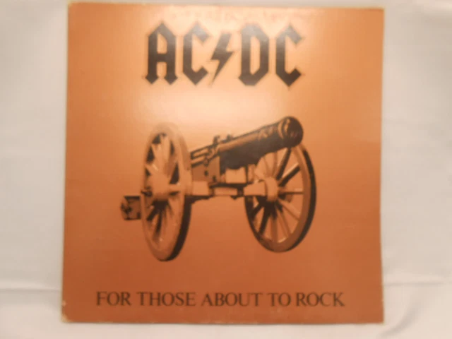 AC/DC FOR THOSE About to Rock We Salute You vinyle disque 1981 GATEFOLD ...