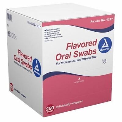 Oral Swabstick Rosa Caja De 250 Por Dynarex