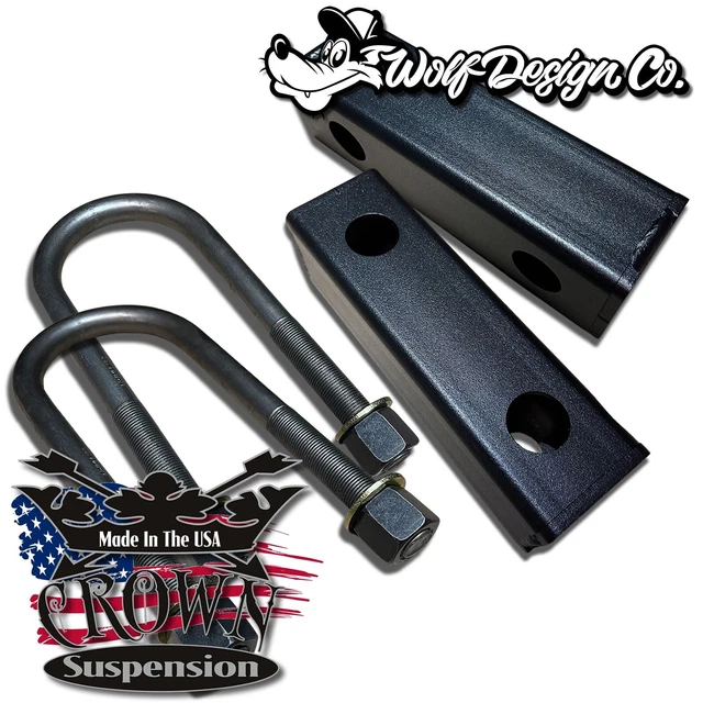 CROWN SUSPENSION 19601972 2" Drop Kit Chevy GMC C10 Lowering Blocks