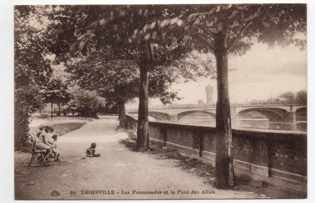 THIONVILLE - Moselle - CPA 57 - the promenades