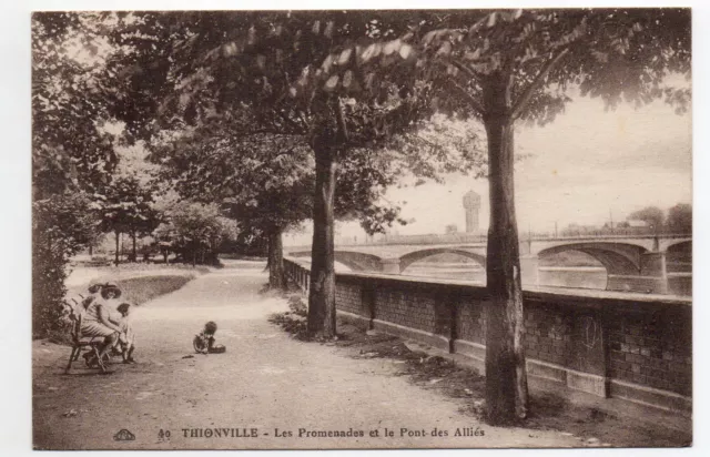 THIONVILLE - Moselle - CPA 57 - the promenades