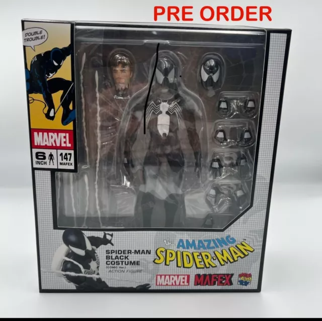 MAFEX No.168 Spider-Man Black Costume Comic Ver. Total Height Approx. 6.1 inches