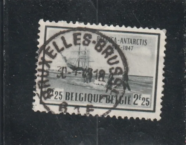 L6003 BELGIQUE timbre Y&T N° 750 de 1947 " Le Belgica" Oblitéré
