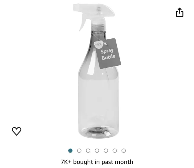 Elliott Plastic 1 Litre Spray Bottle with adjustable trigger action for misting