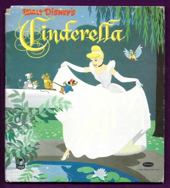 Walt Disney Cinderella By Svendsen 1950 Whitman Cozy Corner Child's Hc Book