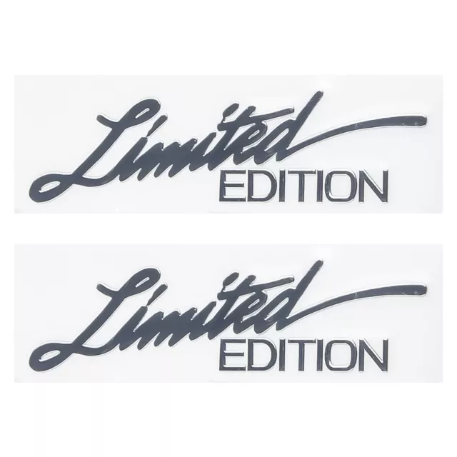 3D Limited Edition Logo Emblem Decal Metal Badge Sticker 2pcs Universal Set