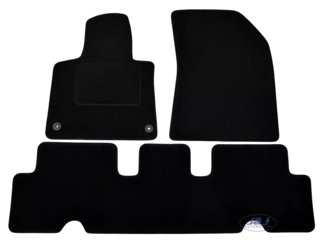 TAPIS DE SOL NOIR VELOURS SUR MESURE POUR CITROEN C4 PICASSO II depuis 2014