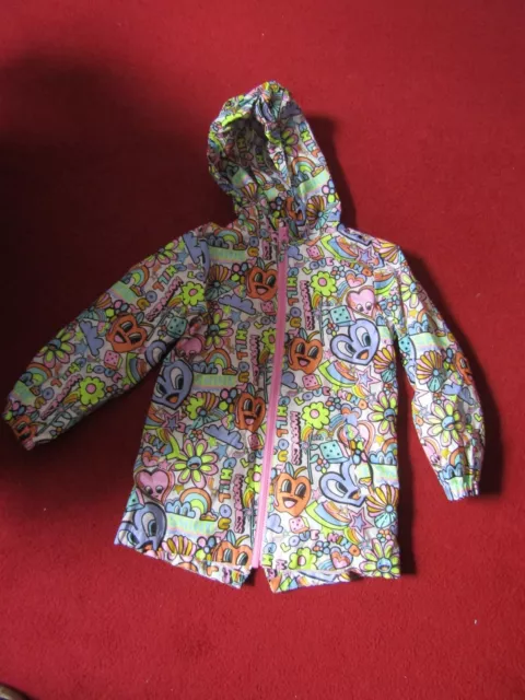 Girls Next Bright Shower Lightweight mac Coat Jacket Age 5-6 Years