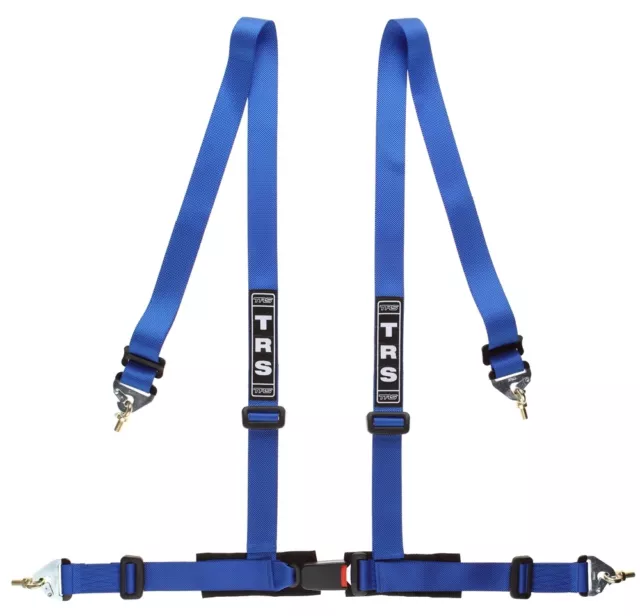 TRS Clubman 4 Point Harness BLUE (Snap Hook) - Road Legal ECE Approved (Saloon)