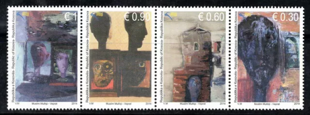 Kosovo 2014 Mi. 269-272 Neuf ** 100% Muslim Mulliqi, art, peintures