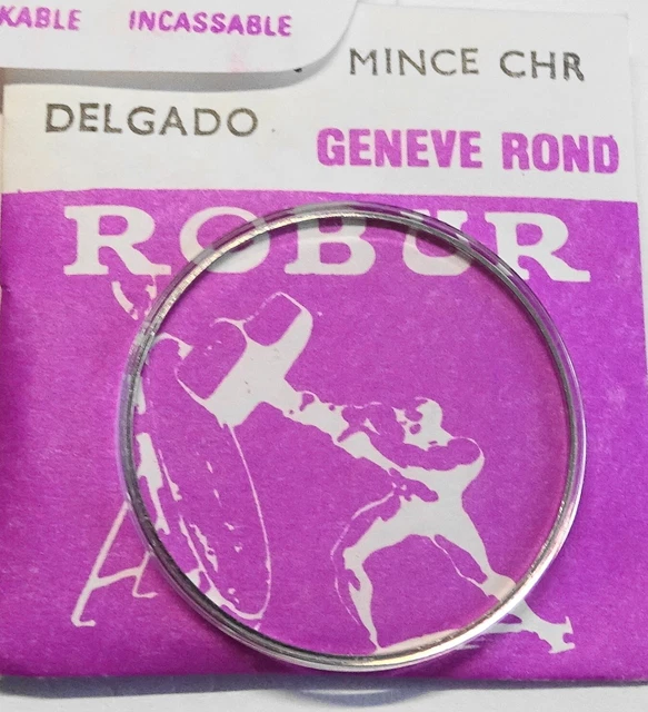 Verre De Montre Diamètre 35 Mm Métal Bloc Bague Chromée – VERLUX