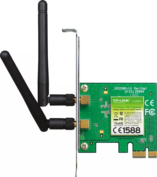 Scheda di rete Pci Express Wifi Tp Link Interna 300 Mbps TL-WN881ND