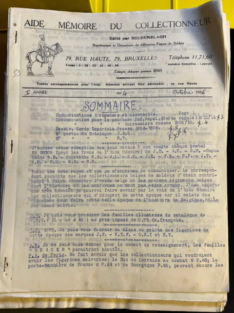 belg. Sammlerhefte  Aide memoire du collectionneur 50 Hefte 1934-1963