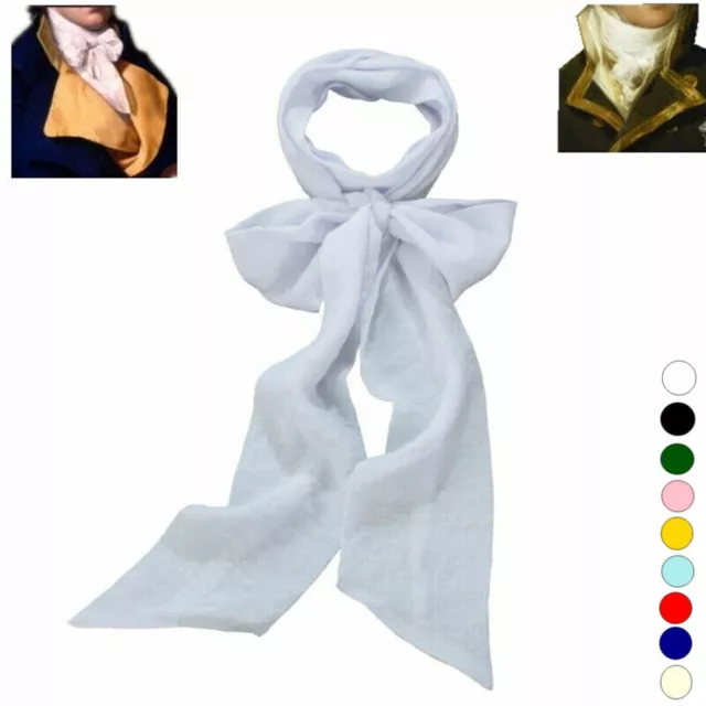 Victorian Tie for Men Historical Cravat Regency Ascot Tie Men Long Neckerchief