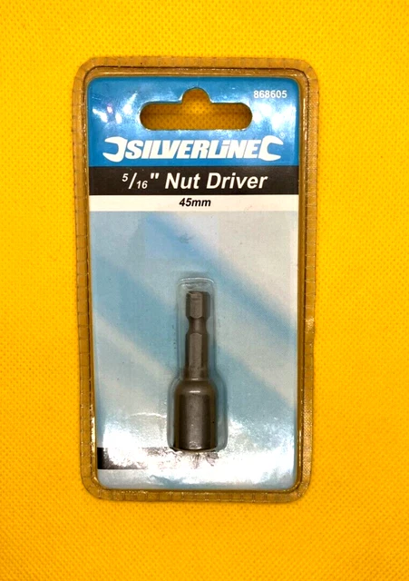 Nut Driver 5/16" X 45 MM Long Power Tool Accessory  Silverline 868605