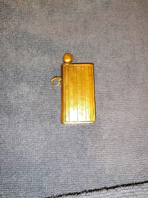 Très rare, Ancien Briquet allumette éternelle en or 18 carats