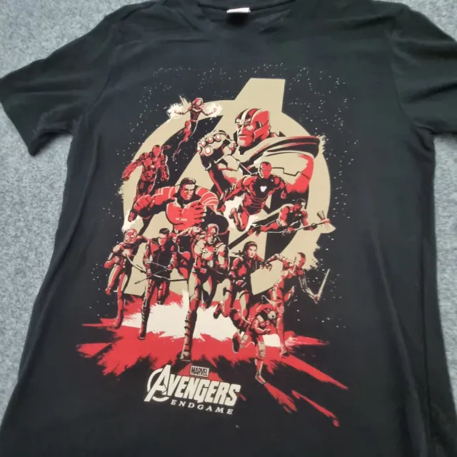 Avengers Shirt Mens SMALL Black modern comics Marvel T Shirt gamer Size S 2