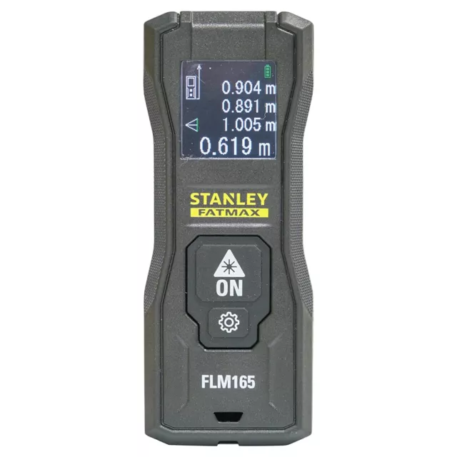 STANLEY FMHT771650 50M Laser Distance Measure for Distance,Area Black LCD Screen