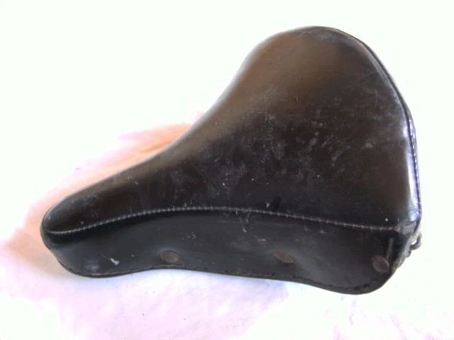 Ancienne Selle Vélo Cuir PRYMA D'occasion - Patine Vintage Pour Vélo De Route/ville