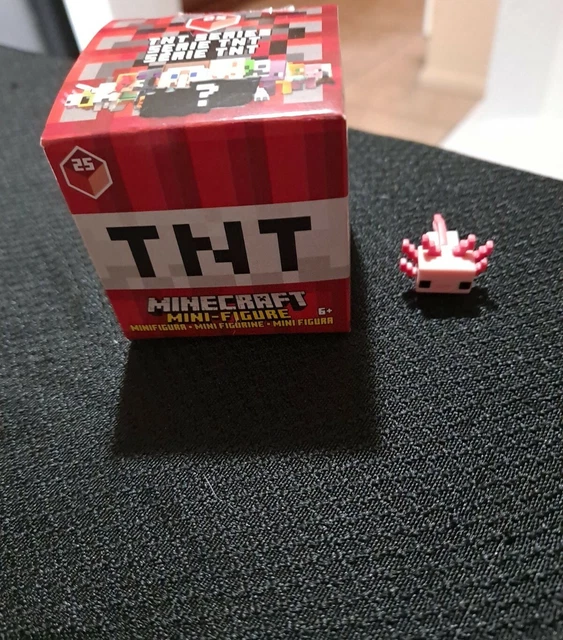 New Mattel Minecraft Mini-Figure TNT Series 25 Axolotl Figure