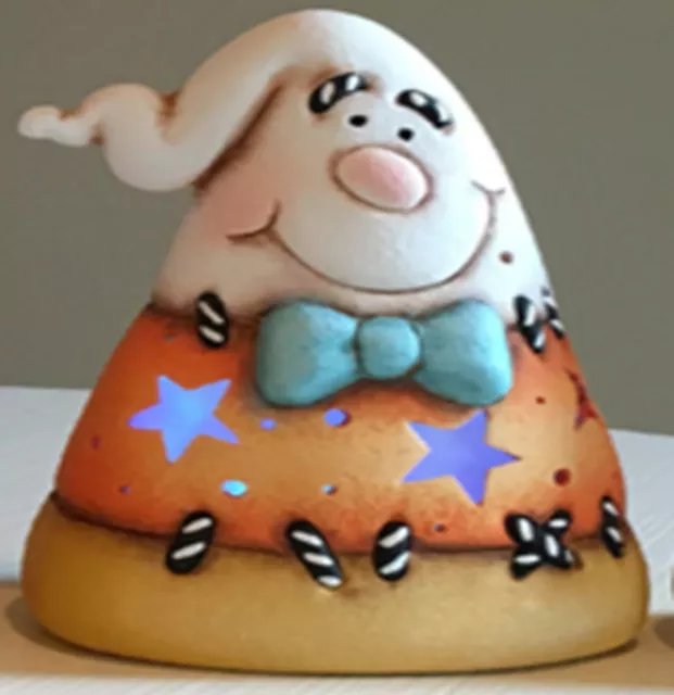 Ceramic Bisque~~ Ready to Paint~~~Small Candy Corn with Face on each side