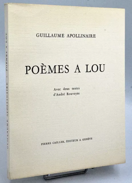  Poèmes à Lou. Il y a - Guillaume Apollinaire - Livres