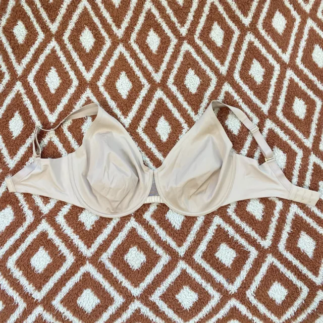 Third Love Women's 24/7 Classic Unlined Minimizer Bra Taupe Size 34G Excellent