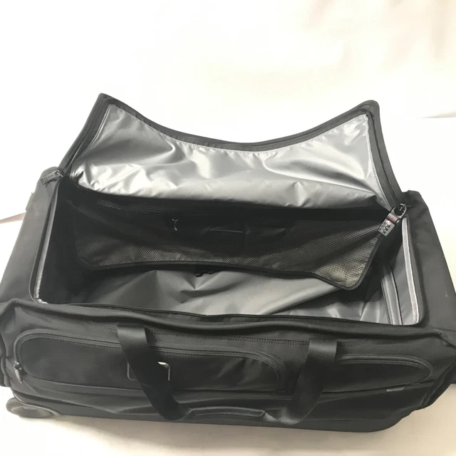 TUMI Alpha 3 Large Split 2-Wheel Duffel Bag Luggage Black Genuine Rolling READ 6