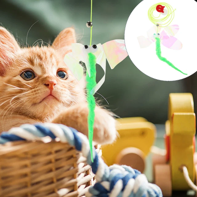 Juguete retráctil para gatos interesante juguete para gatitos colgante