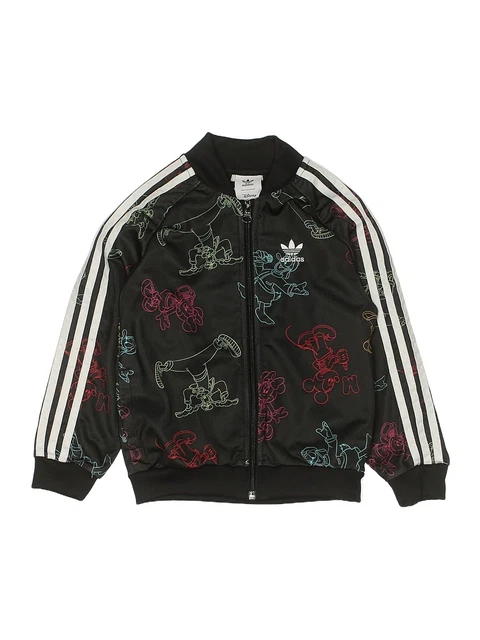 Adidas X Disney Boys Black Track Jacket X-Small  kids