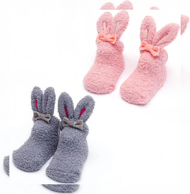 FainFun Calzini Bambini Antiscivolo, 2 Paia Calze Bambino Antiscivolo...