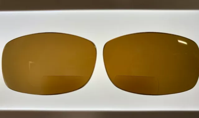 Replacement  BIFOCAL Lenses compatible w/ Oakley Fuel Cell Brown Polar +2.00