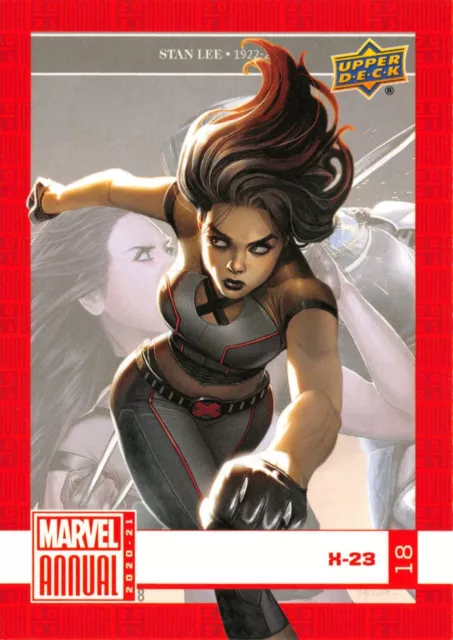 X-23 / Marvel Annual 2020-21 (UD 2022) BASE Trading Card #18