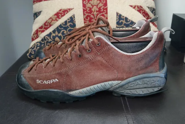 Women's Scarpa Gortex Vibram Brown Shoes Size UK 6.5