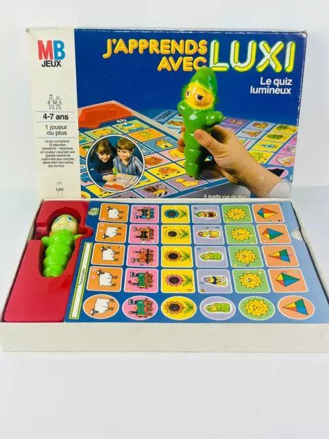 Jeu De Societe Mb 1985 J'apprends Avec Luxi (Luciole) Complet