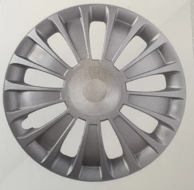 Set 4 Copricerchi Universali 16'' Pollici Coppe Copri Ruota Grigi R16