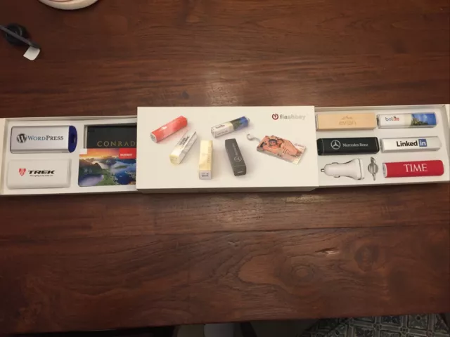 Flashbay USB Flashdrive Sample Kit (Mercedes Trek Evian Linked In Belize Time)