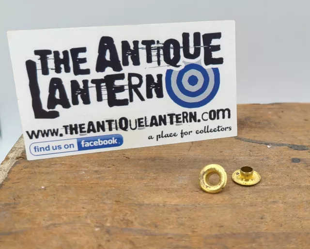 Vintage solid brass eyelets for Railroad and Tubular lantern Bail  repairs