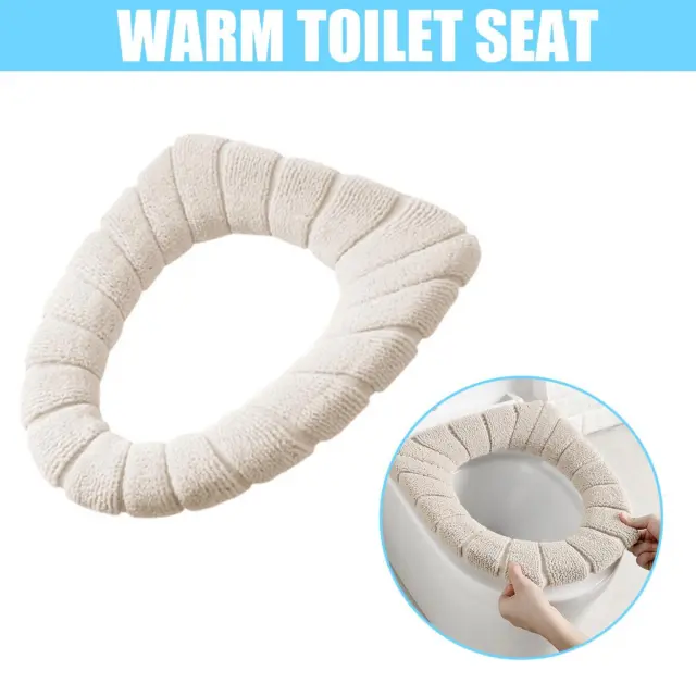 Bathroom Toilet Seat Cover Pad Cushion Closestool Warmer Universal E1F5 U1Y P5V2