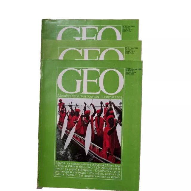 Lot De 16 Magazines GEO 3