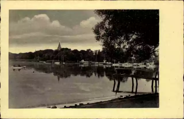 Haderslev Hadersleben Dänemark Danmark AK ~1930/40 Fra Dammen See Gewässer Boote