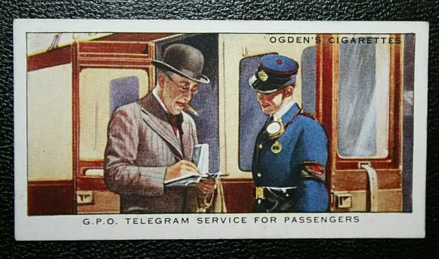 Great Western Railway Telegrammdienst Vintage 1930er Jahre Karte ED03