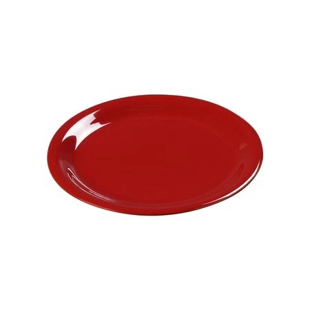 CARLISLE FOODSERVICE 3300405 Narrow Rim Dinner Plate,9",Red,PK24