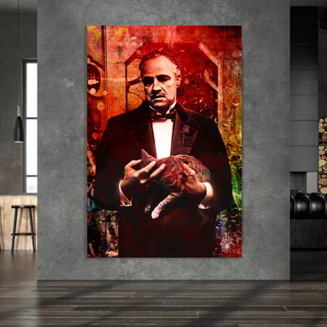 Wandbild Leinwandbild der Pate Pop Art Abstract Style, Godfather 3