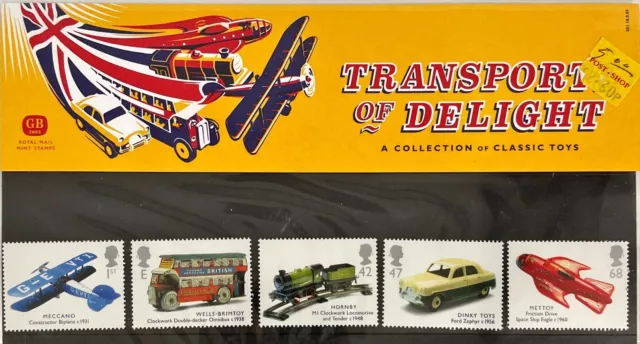 UK Stamps British Vintage Toys Stamp Set Meccano Biplane Hornby Train Dinky Ford