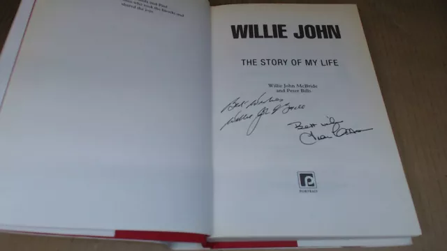 Willie John: The story of my life, Willie John McBride and Peter