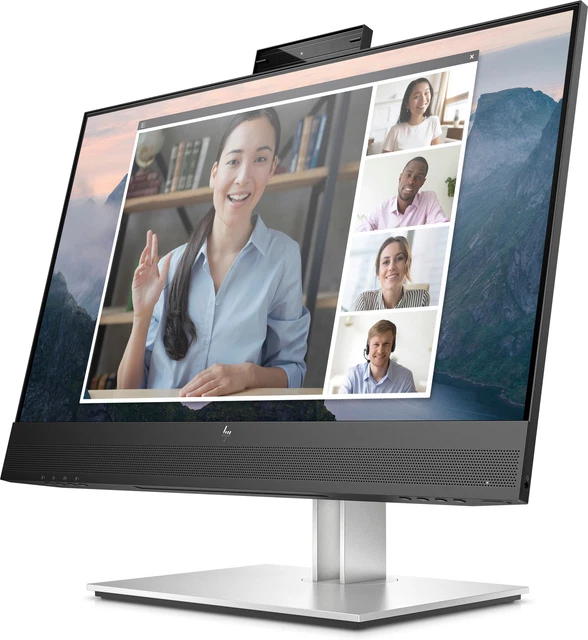 HP E24mv G4, 60,5 cm (23.8 Zoll), 1920 x 1080 Pixel, Full HD, 5 ms, Schwarz, Sil 3